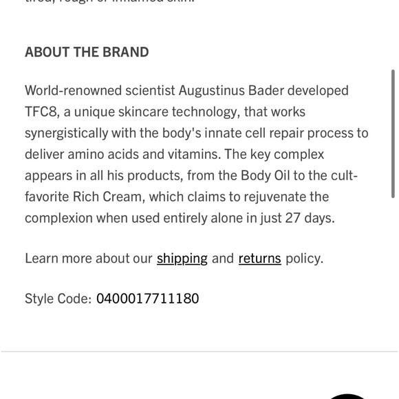 Augustinus Bader The Body Lotion With TFC8 - LA Lotion Corps - Picture 10 of 12